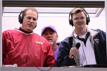 Gary Buchanan, Bob Gregory and Michael Butler in the Press Box at the Tallassee vs. Gulf Shores Playoff Game in 2009